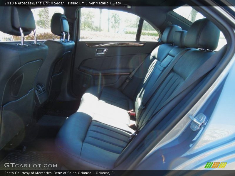 Palladium Silver Metallic / Black 2010 Mercedes-Benz E 550 Sedan