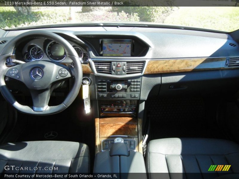 Palladium Silver Metallic / Black 2010 Mercedes-Benz E 550 Sedan