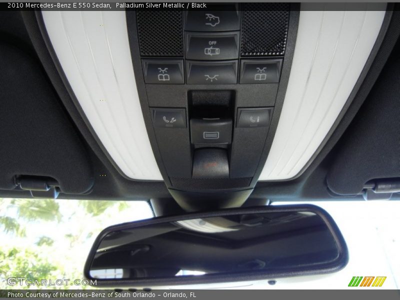 Palladium Silver Metallic / Black 2010 Mercedes-Benz E 550 Sedan