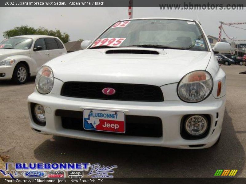 Aspen White / Black 2002 Subaru Impreza WRX Sedan