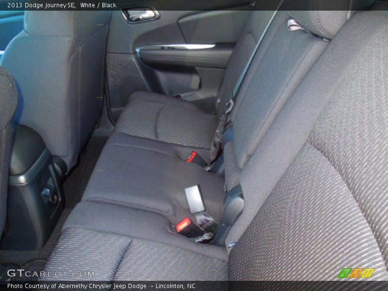 White / Black 2013 Dodge Journey SE