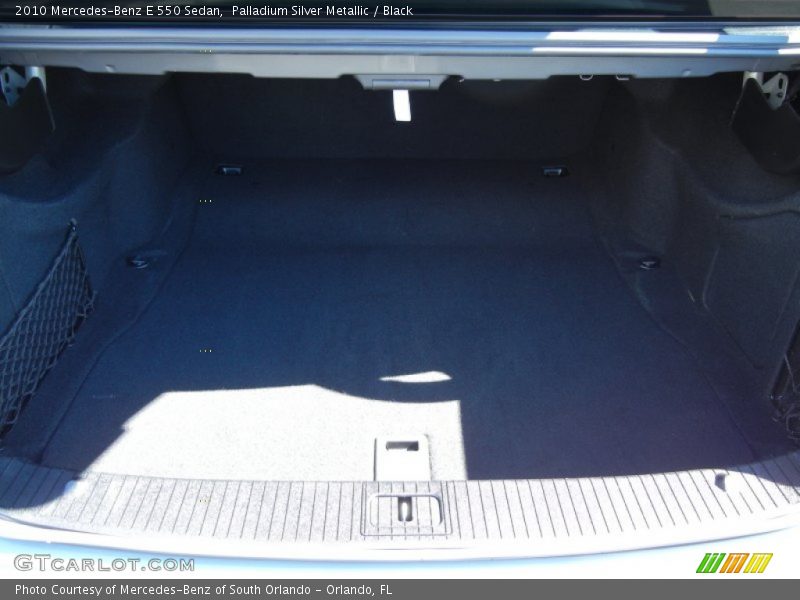 Palladium Silver Metallic / Black 2010 Mercedes-Benz E 550 Sedan