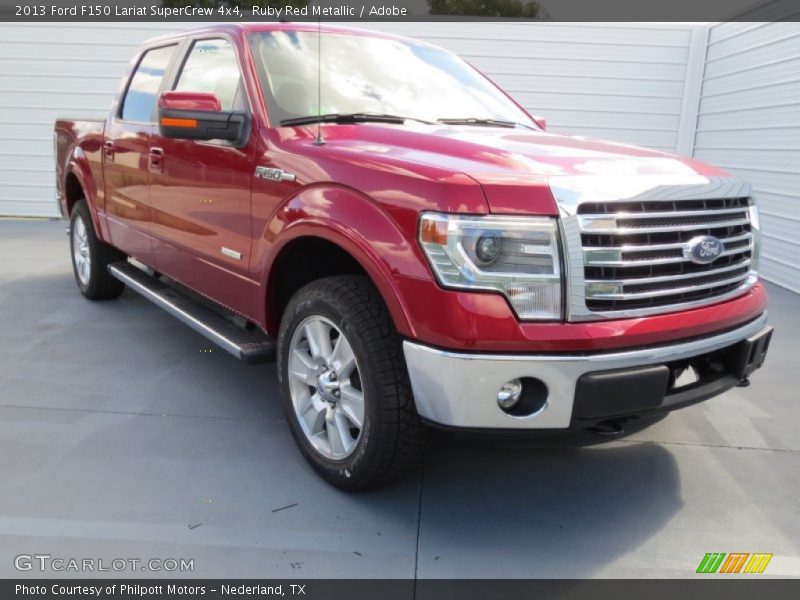 Ruby Red Metallic / Adobe 2013 Ford F150 Lariat SuperCrew 4x4