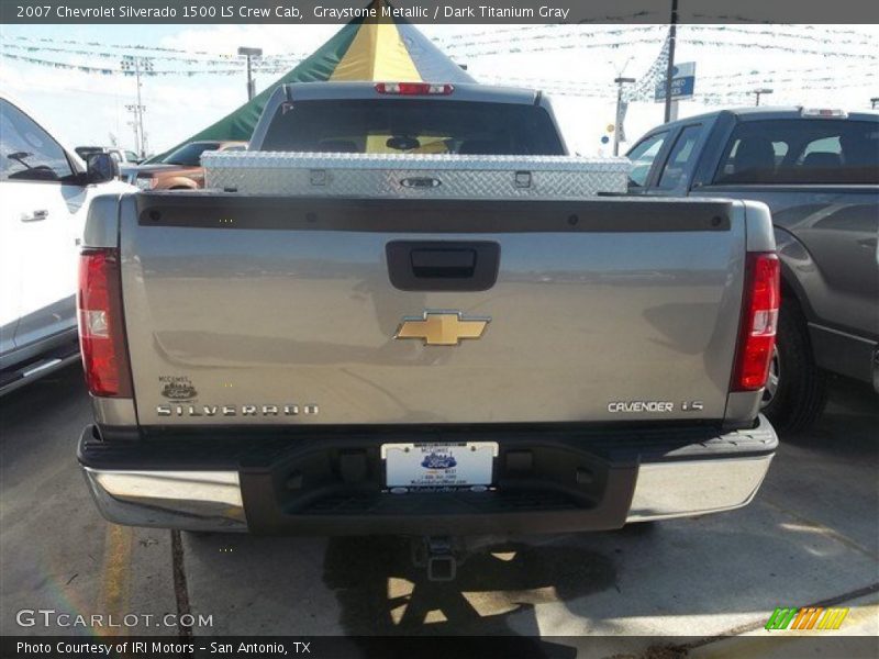 Graystone Metallic / Dark Titanium Gray 2007 Chevrolet Silverado 1500 LS Crew Cab
