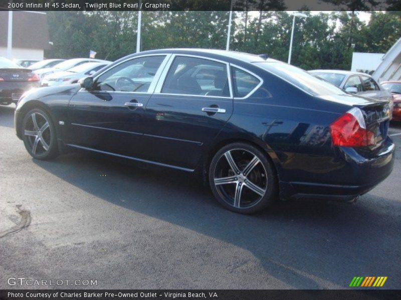 Twilight Blue Pearl / Graphite 2006 Infiniti M 45 Sedan