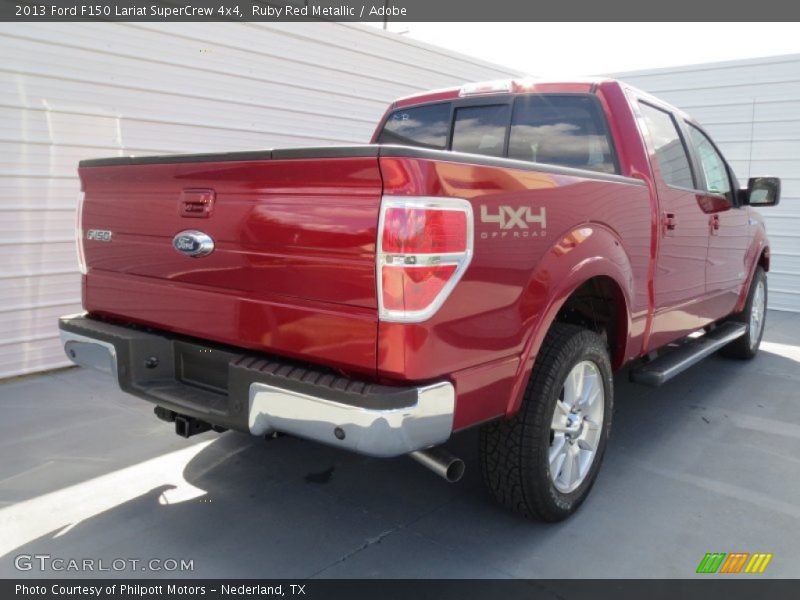 Ruby Red Metallic / Adobe 2013 Ford F150 Lariat SuperCrew 4x4