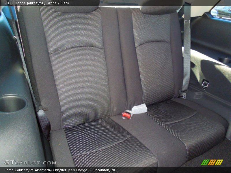 White / Black 2013 Dodge Journey SE