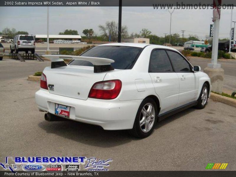 Aspen White / Black 2002 Subaru Impreza WRX Sedan