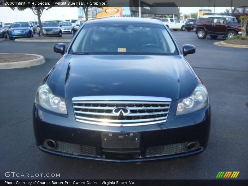 Twilight Blue Pearl / Graphite 2006 Infiniti M 45 Sedan