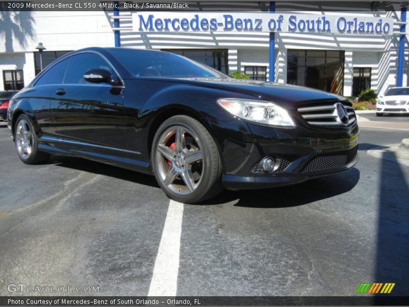 Black / Savanna/Black 2009 Mercedes-Benz CL 550 4Matic
