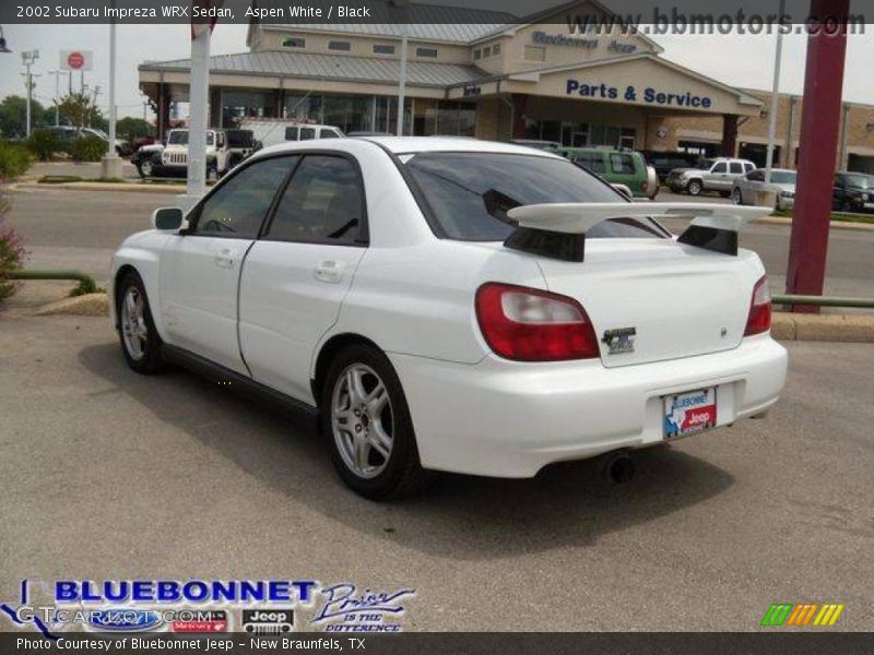Aspen White / Black 2002 Subaru Impreza WRX Sedan