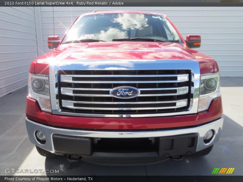 Ruby Red Metallic / Adobe 2013 Ford F150 Lariat SuperCrew 4x4