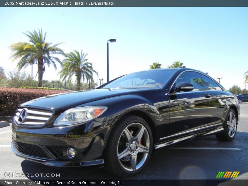 Black / Savanna/Black 2009 Mercedes-Benz CL 550 4Matic