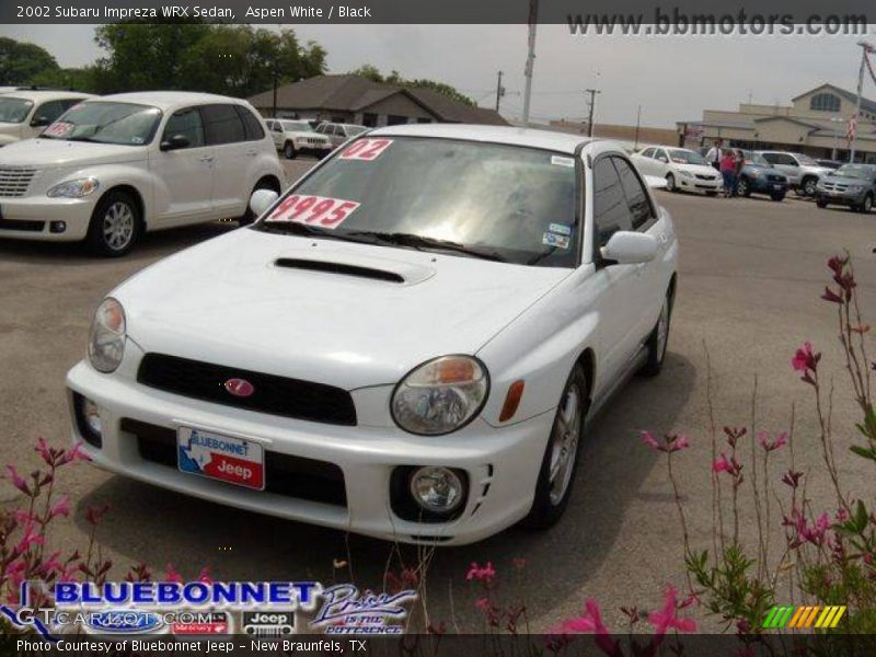 Aspen White / Black 2002 Subaru Impreza WRX Sedan