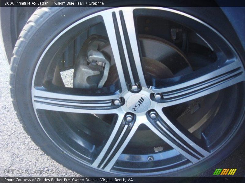 Twilight Blue Pearl / Graphite 2006 Infiniti M 45 Sedan