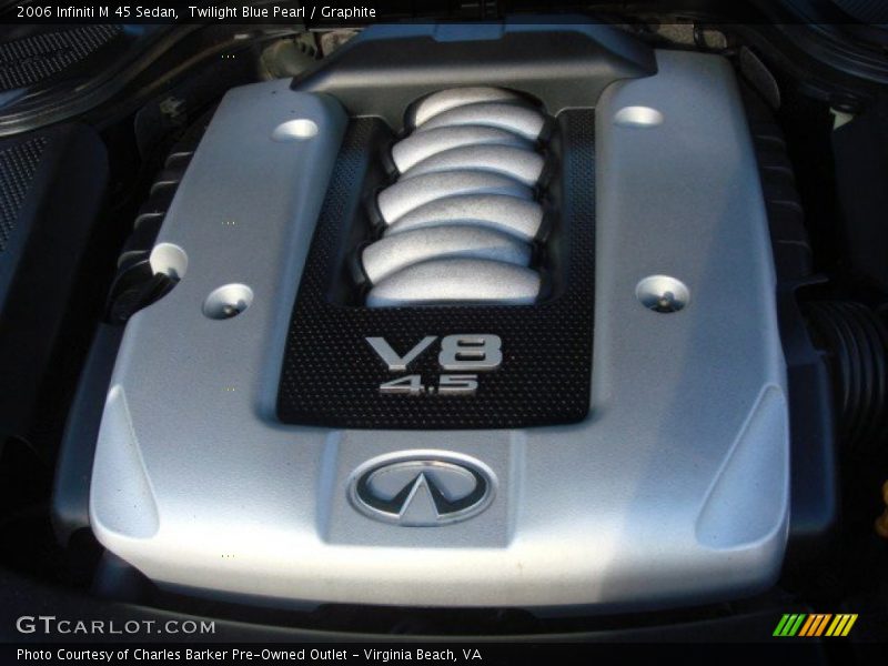 Twilight Blue Pearl / Graphite 2006 Infiniti M 45 Sedan