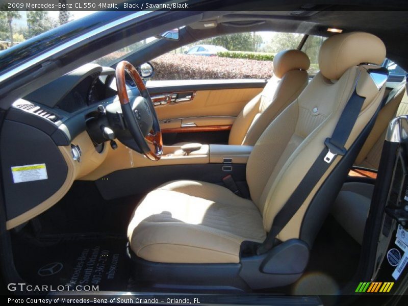Black / Savanna/Black 2009 Mercedes-Benz CL 550 4Matic