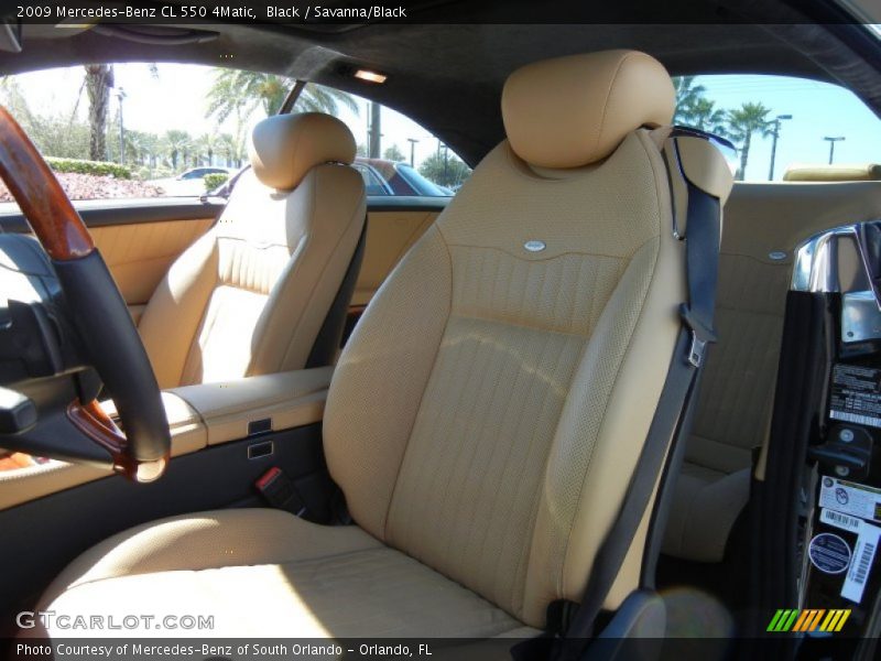 Black / Savanna/Black 2009 Mercedes-Benz CL 550 4Matic