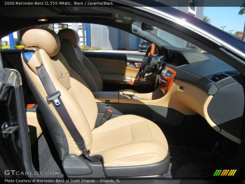 Black / Savanna/Black 2009 Mercedes-Benz CL 550 4Matic