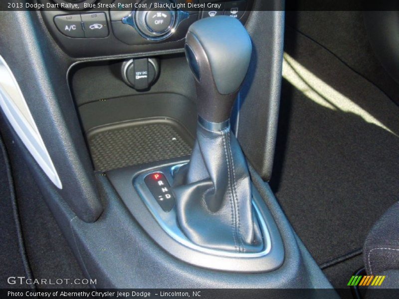 Blue Streak Pearl Coat / Black/Light Diesel Gray 2013 Dodge Dart Rallye