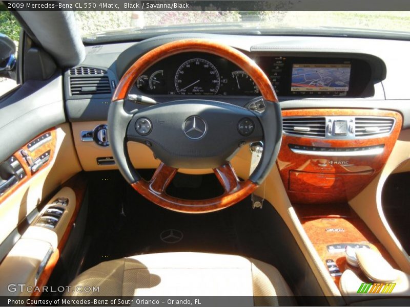 Black / Savanna/Black 2009 Mercedes-Benz CL 550 4Matic