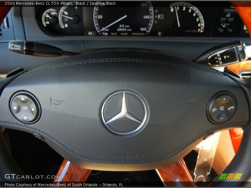 Black / Savanna/Black 2009 Mercedes-Benz CL 550 4Matic