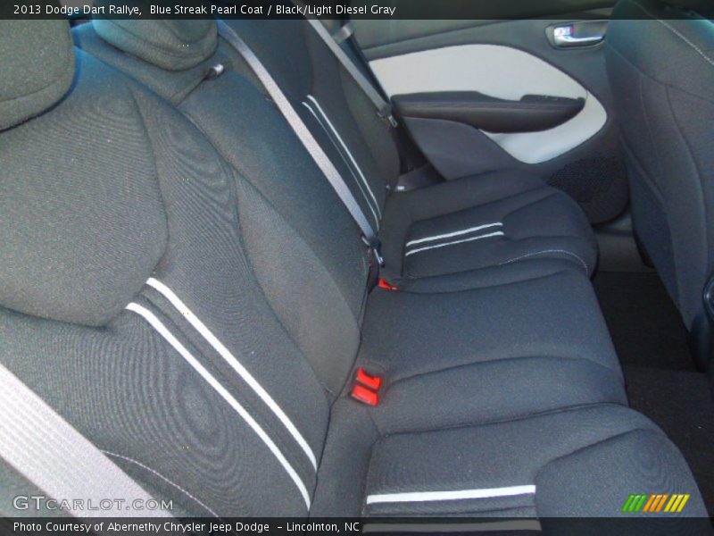 Blue Streak Pearl Coat / Black/Light Diesel Gray 2013 Dodge Dart Rallye