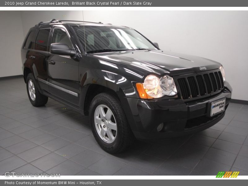 Brilliant Black Crystal Pearl / Dark Slate Gray 2010 Jeep Grand Cherokee Laredo
