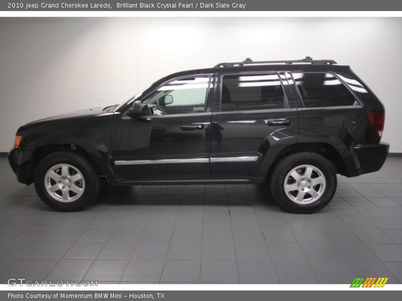 Brilliant Black Crystal Pearl / Dark Slate Gray 2010 Jeep Grand Cherokee Laredo