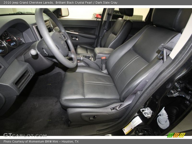 Brilliant Black Crystal Pearl / Dark Slate Gray 2010 Jeep Grand Cherokee Laredo