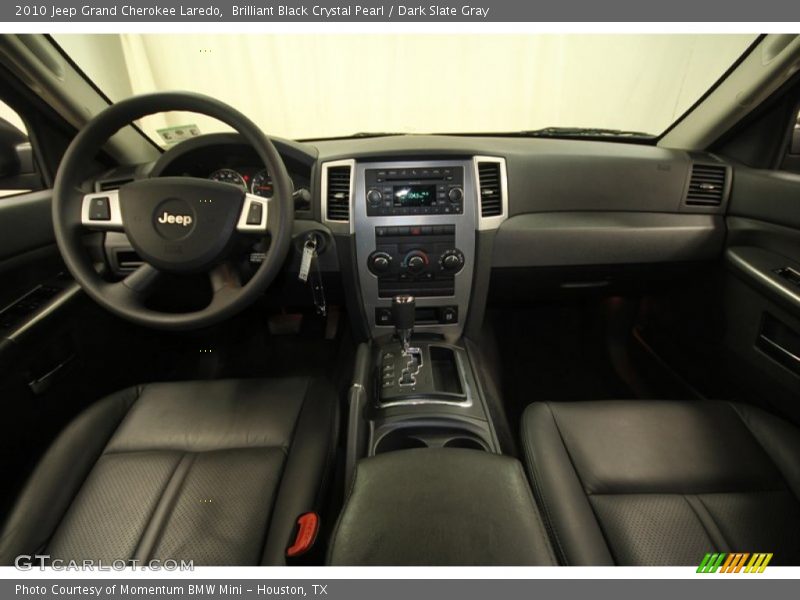 Brilliant Black Crystal Pearl / Dark Slate Gray 2010 Jeep Grand Cherokee Laredo
