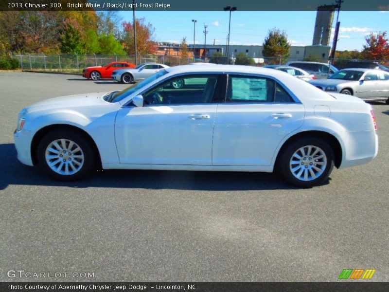 Bright White / Black/Light Frost Beige 2013 Chrysler 300