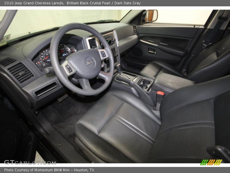 Brilliant Black Crystal Pearl / Dark Slate Gray 2010 Jeep Grand Cherokee Laredo