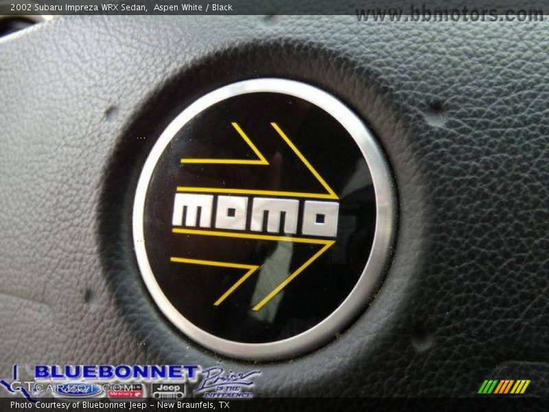 Aspen White / Black 2002 Subaru Impreza WRX Sedan