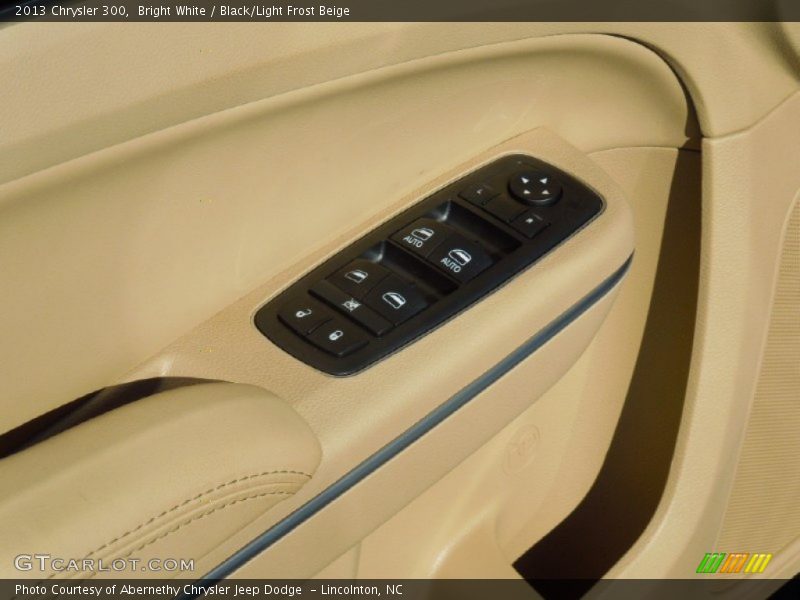 Bright White / Black/Light Frost Beige 2013 Chrysler 300