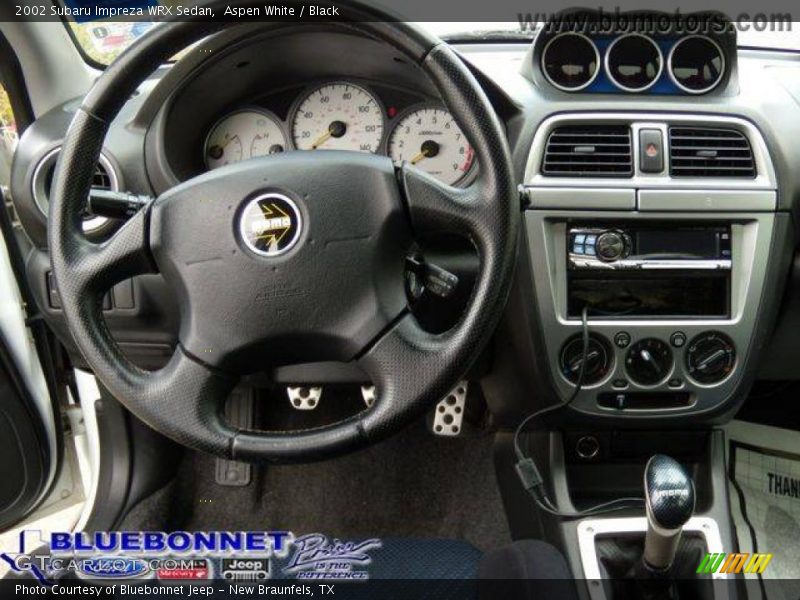 Aspen White / Black 2002 Subaru Impreza WRX Sedan