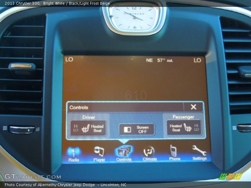 Bright White / Black/Light Frost Beige 2013 Chrysler 300