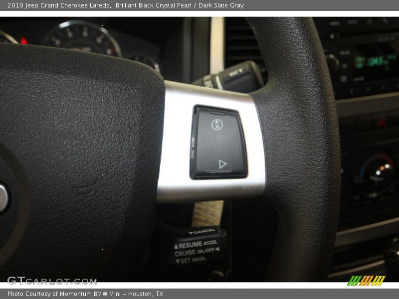 Brilliant Black Crystal Pearl / Dark Slate Gray 2010 Jeep Grand Cherokee Laredo