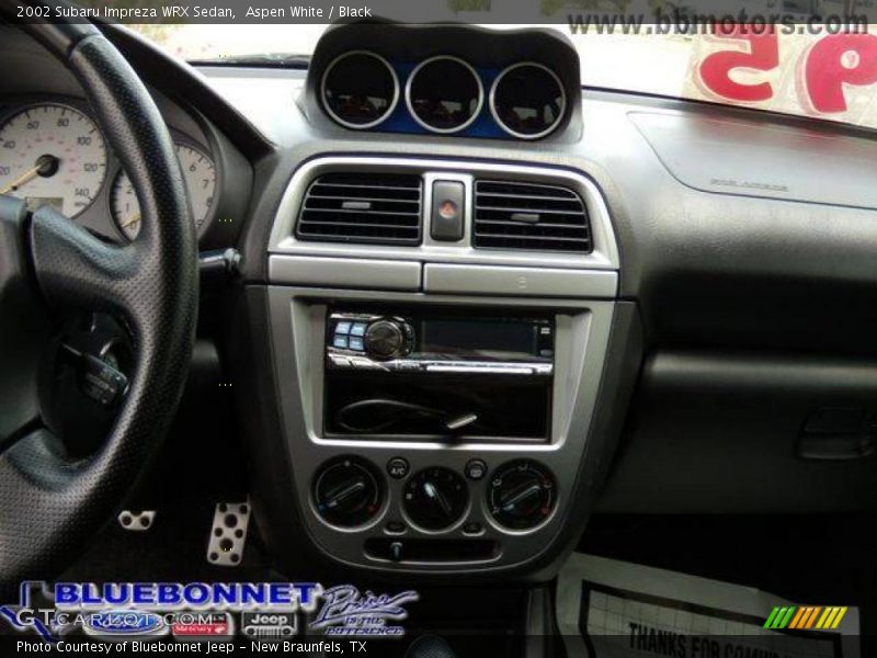 Aspen White / Black 2002 Subaru Impreza WRX Sedan