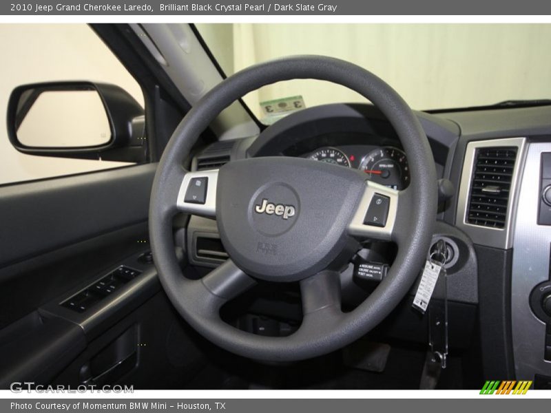 Brilliant Black Crystal Pearl / Dark Slate Gray 2010 Jeep Grand Cherokee Laredo