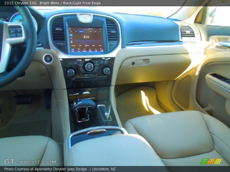 Bright White / Black/Light Frost Beige 2013 Chrysler 300