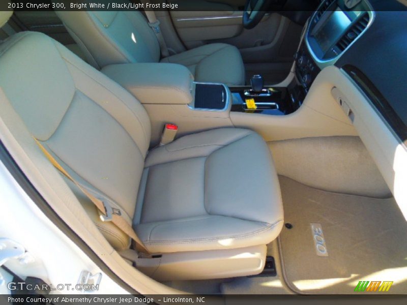 Bright White / Black/Light Frost Beige 2013 Chrysler 300