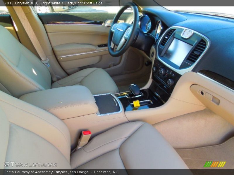 Bright White / Black/Light Frost Beige 2013 Chrysler 300