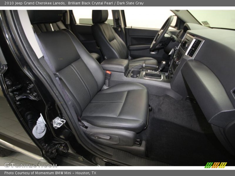 Brilliant Black Crystal Pearl / Dark Slate Gray 2010 Jeep Grand Cherokee Laredo