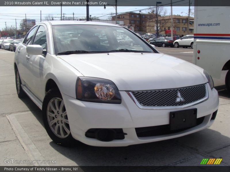 Dover White Pearl / Medium Gray 2010 Mitsubishi Galant FE