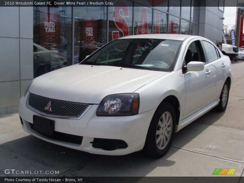 Dover White Pearl / Medium Gray 2010 Mitsubishi Galant FE