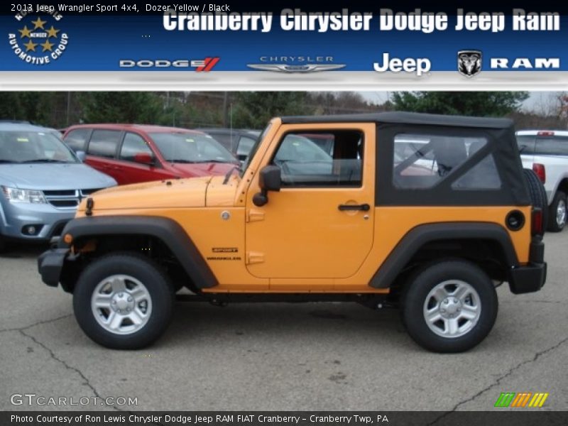 Dozer Yellow / Black 2013 Jeep Wrangler Sport 4x4