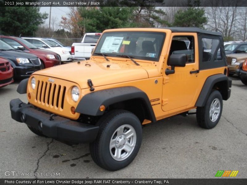 Dozer Yellow / Black 2013 Jeep Wrangler Sport 4x4