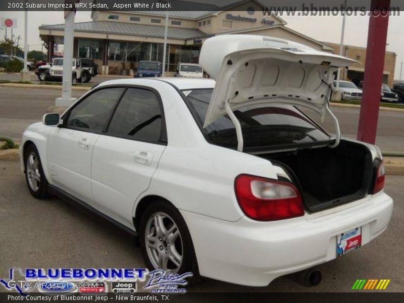 Aspen White / Black 2002 Subaru Impreza WRX Sedan