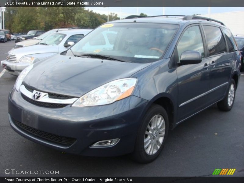 Slate Metallic / Stone 2010 Toyota Sienna Limited AWD